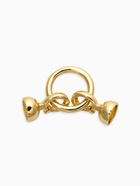 Замок-карабин с кольцом, 40×16×8 мм, медь, цвет золото - Фото 1