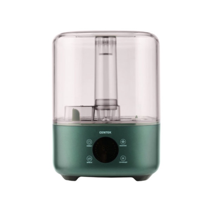УЦЕНКА Увлажнитель воздуха Centek СТ-5103, ультразвуковой, 25 Вт, 4.5 л, до 35 м2, зелёный - Фото 1