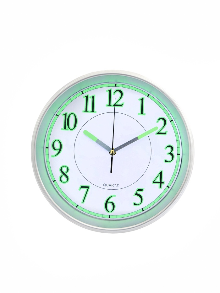 УЦЕНКА Часы настенные интерьерные «Илони», плавный ход, флуоресцентные, d-30 см - Фото 1
