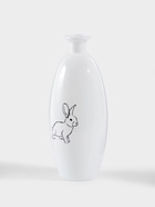 Ваза для цветов «Кролик», h=22 см, стекло, белая - Фото 4