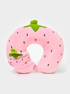 Мягкая игрушка - антистресс подголовник «Клубничка» с маской для сна - Фото 1