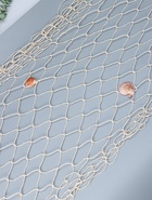 Декоративная сетка настенная с ракушками, хлопок, 250×150 см, беж  (артикул 10962668)  большой выбор товаров оптом и в розницу по низким ценам с доставкой