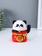 Маятник настольный антистресс от солнечной батареи «Панда в красном мешке», 11.2×14.3×15.3 см  (артикул 10964598)  большой выбор товаров оптом и в розницу по низким ценам с доставкой