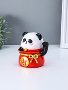 Маятник настольный антистресс от солнечной батареи «Панда в красном мешке», 11.2×14.3×15.3 см  (артикул 10964598)  большой выбор товаров оптом и в розницу по низким ценам с доставкой