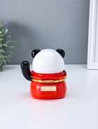 Маятник настольный антистресс от солнечной батареи «Панда в красном мешке», 11.2×14.3×15.3 см  (артикул 10964598)  большой выбор товаров оптом и в розницу по низким ценам с доставкой