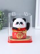 Маятник настольный антистресс от солнечной батареи «Панда в красном мешке», 11.2×14.3×15.3 см  (артикул 10964598)  большой выбор товаров оптом и в розницу по низким ценам с доставкой