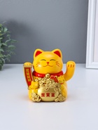 Маятник настольный антистресс от солнечной батареи «Кот Манэки-нэко с детками», 11.2×14.3×15.3 см  (артикул 10964601)  большой выбор товаров оптом и в розницу по низким ценам с доставкой