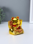 Маятник настольный антистресс от солнечной батареи «Золотой кот Манэки-нэко с домиком», 11.2×14.3×15.3 см  (артикул 10964602)  большой выбор товаров оптом и в розницу по низким ценам с доставкой