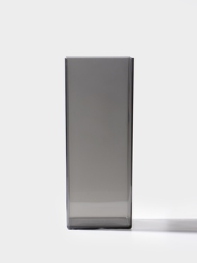 Ваза для цветов «Альваро» геометрия, 30×12 см, пластик, серая