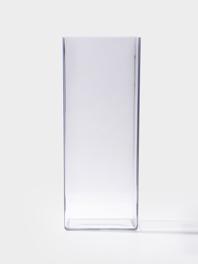 Ваза для цветов «Альваро» геометрия, 30×12 см, пластик, прозрачная