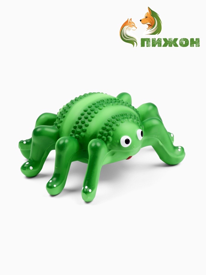 Пищащая игрушка для собак «Паук», 12×8 см, латекс - Фото 1