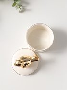 Шкатулка для украшений керамика с золотой линией «Птичка», с крышкой, 7×7×9 см - Фото 6