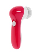 Щётка для массажа и умывания LMZ-039, 5 в 1, для лица и тела, электрическая, от батареек 2хAA, розовая - Фото 5