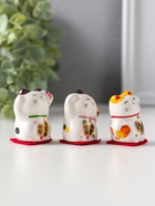 Набор фигурок керамика «Котики Манэки-нэко», 3 шт.  (артикул 10964595)  большой выбор товаров оптом и в розницу по низким ценам с доставкой