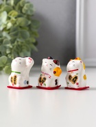 Набор фигурок керамика «Котики Манэки-нэко», 3 шт.  (артикул 10964595)  большой выбор товаров оптом и в розницу по низким ценам с доставкой