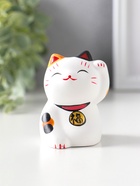Фигурка керамика «Котик Манэки-нэко пятнистый», 5.3×7.3×6 см  (артикул 10964596)  большой выбор товаров оптом и в розницу по низким ценам с доставкой