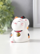Фигурка керамика «Котик Манэки-нэко пятнистый», 5.3×7.3×6 см  (артикул 10964596)  большой выбор товаров оптом и в розницу по низким ценам с доставкой