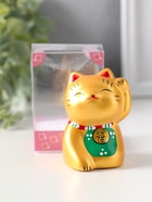 Фигурка керамика «Котик Манэки-нэко золотой», 5.3×7.3×6 см  (артикул 10964597)  большой выбор товаров оптом и в розницу по низким ценам с доставкой