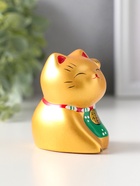 Фигурка керамика «Котик Манэки-нэко золотой», 5.3×7.3×6 см  (артикул 10964597)  большой выбор товаров оптом и в розницу по низким ценам с доставкой