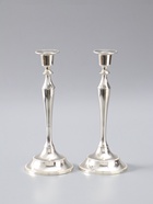 УЦЕНКА Подсвечник металл «Плавность» серебро набор 2 шт. 24×10×10 см - Фото 2