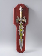 УЦЕНКА Сувенирный меч на планшете, цветное нанесение на лезвии, 52 см - Фото 2