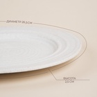УЦЕНКА Тарелки «Арена Бланка», d=26.5 см, набор 2 шт., керамика, белые - Фото 2
