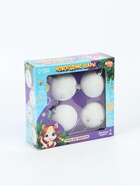 УЦЕНКА Набор для творчества Елочные шары под раскраску "Новогодняя сказка"+ краски, набор 4 шт, 7см - Фото 2