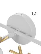 УЦЕНКА Бра «Сохата», 3хЕ27, 40 Вт, белое с золотом, 60×15×22 см - Фото 5