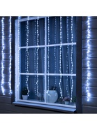 УЦЕНКА Гирлянда «Водопад» 2×1.5 м, IP44, прозрачная нить, 400 LED, свечение белое, 8 режимов, 220 В - Фото 5