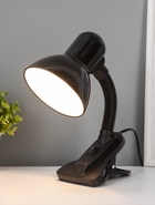 УЦЕНКА Лампа настольная Е27, с выкл. на зажиме (220В) черная (108В) RISALUX - Фото 2