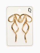 Серьги висячие «Бантик», цвет золото  (артикул 10936471)  большой выбор товаров оптом и в розницу по низким ценам с доставкой