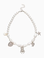 Бусы «Жемчуг. Скарабей», 40 см, №10, белые в серебре  (артикул 10937126)  большой выбор товаров оптом и в розницу по низким ценам с доставкой