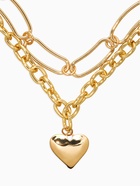 Цепь многослойная «Железное сердце», 2 яруса, L=32 и 40 см, цвет золото  (артикул 10937129)  большой выбор товаров оптом и в розницу по низким ценам с доставкой