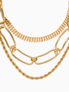 Цепь многослойная «Три вида», железо, 3 яруса, L=30, 32, 40 см, цвет золото  (артикул 10937132)  большой выбор товаров оптом и в розницу по низким ценам с доставкой