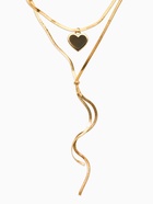Кулон на затяжке многослойный «Медальон сердце», 2 яруса L=40, 70 см, медь, цвет золото  (артикул 10937138)  большой выбор товаров оптом и в розницу по низким ценам с доставкой