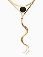 Кулон на затяжке многослойный «Медальон круг», 2 яруса L=40, 70 см, медь, цвет золото - Фото 2