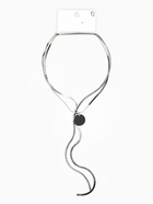 Кулон на затяжке многослойный «Медальон круг», 2 яруса L=40, 70 см, медь, цвет серебро - Фото 4