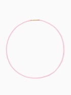 Шнурок вощеный, 40 см, d=2 мм, винтовой замок, нейлон, розовый с золотом  (артикул 10937211)  большой выбор товаров оптом и в розницу по низким ценам с доставкой