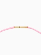 Шнурок вощеный, 40 см, d=2 мм, винтовой замок, нейлон, розовый с золотом  (артикул 10937211)  большой выбор товаров оптом и в розницу по низким ценам с доставкой