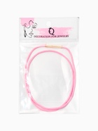 Шнурок вощеный, 40 см, d=2 мм, винтовой замок, нейлон, розовый с золотом  (артикул 10937211)  большой выбор товаров оптом и в розницу по низким ценам с доставкой