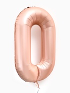 Воздушный шар фольгированный 40" «Цифра 0», нежно - розовый 10947591