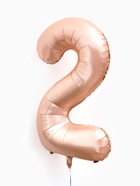 Воздушный шар фольгированный 40" «Цифра 2», нежно - розовый 10947593
