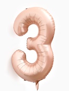 Воздушный шар фольгированный 40" «Цифра 3», нежно - розовый 10947594