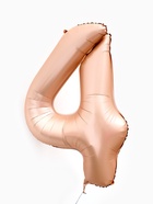 Воздушный шар фольгированный 40" «Цифра 4», нежно - розовый 10947595