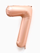 Воздушный шар фольгированный 40" «Цифра 7», нежно - розовый 10947598