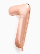 Воздушный шар фольгированный 40" «Цифра 7», нежно - розовый 10947598