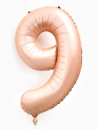 Воздушный шар фольгированный 40" «Цифра 9», нежно - розовый - Фото 3