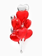 Воздушный шар фольгированный 18" «Сердце», набор 12 шт.  (артикул 10947609)  большой выбор товаров оптом и в розницу по низким ценам с доставкой