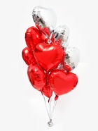 Воздушный шар фольгированный 18" «Сердце», набор 12 шт.  (артикул 10947609)  большой выбор товаров оптом и в розницу по низким ценам с доставкой