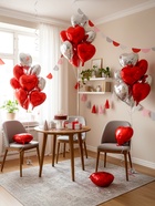 Воздушный шар фольгированный 18" «Сердце», набор 12 шт.  (артикул 10947609)  большой выбор товаров оптом и в розницу по низким ценам с доставкой